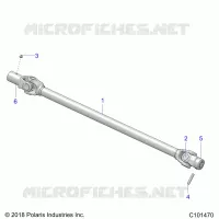 TRASMISSIONE, PROP SHAFT, FRONT