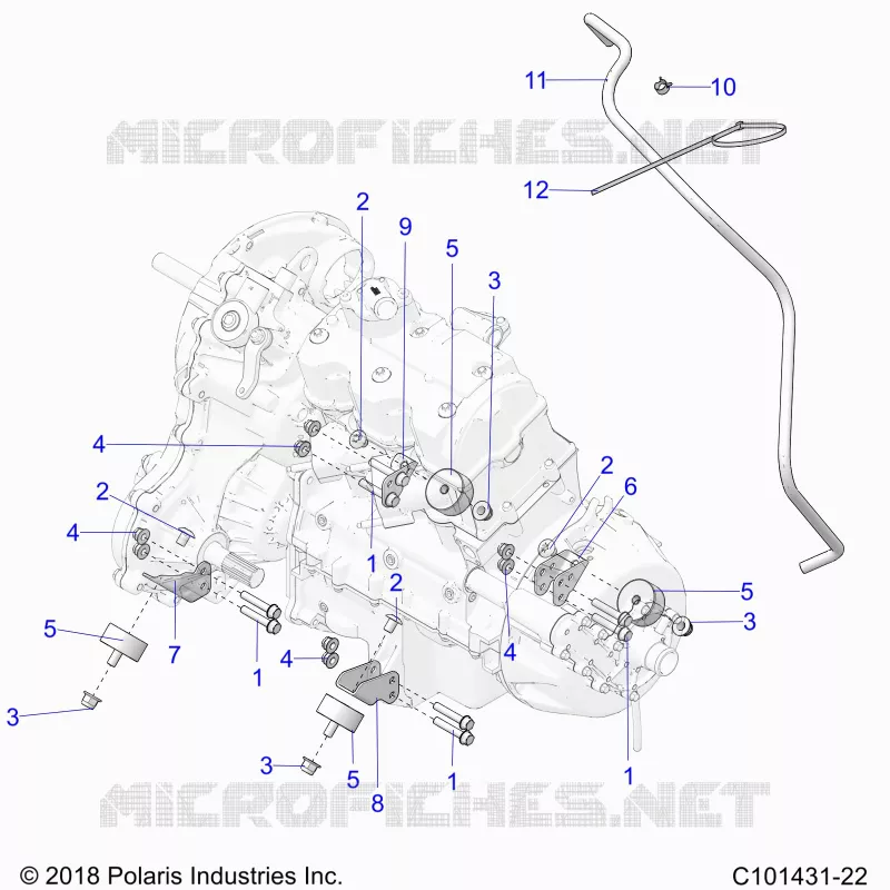 ENGINE, MOUNTING AND TRASMISSIONE MOUNTING