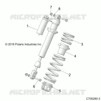 SUSPENSION, SHOCK ANTERIORE MOUNTING