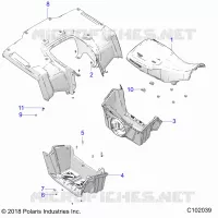 POSTERIORE CAB, SEAT AND FOOTWELLS