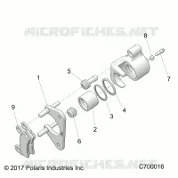 FRENO POSTERIORE CALIPER