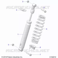 SUSPENSION, AMMORTIZZATORE POSTERIORE
