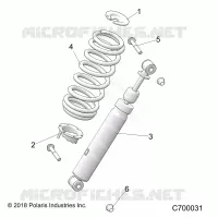 SUSPENSION, SHOCK ANTERIORE MOUNTING