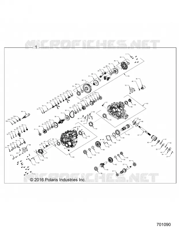 DRIVE TRAIN, PRINCIPALE SCATOLA INGRANAGGI INTERNALS