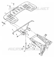 POSTERIORE MONTAGGIO RACK XPLORER 300 W97CC28C (4939813981A008)