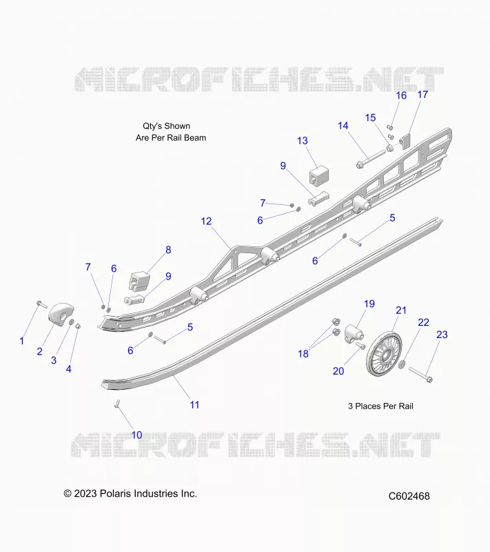 SUSPENSION, RAIL, LH/RH
