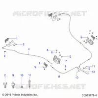 CHASSIS, CAPPUCCIO HINGE CABLE ASM.