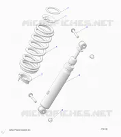 SUSPENSION, REAR SHOCK MONTAGGIO