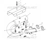 IMPIANTO DI SCARICO LITE GT 0953133 and  EUROPEAN LITE GT E953133 (4928922892B014)