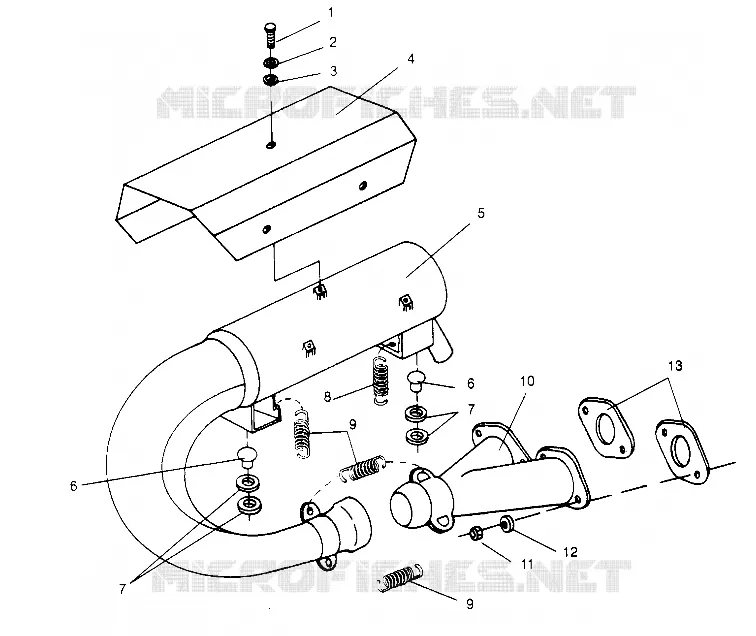 IMPIANTO DI SCARICO LITE GT 0953133 and  EUROPEAN LITE GT E953133 (4928922892B014)