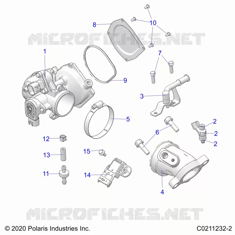 ENGINE, CORPO FARFALLATO AND FUEL RAIL