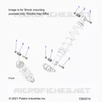 SUSPENSION, SHOCK MONTAGGIO, REAR SUSP.