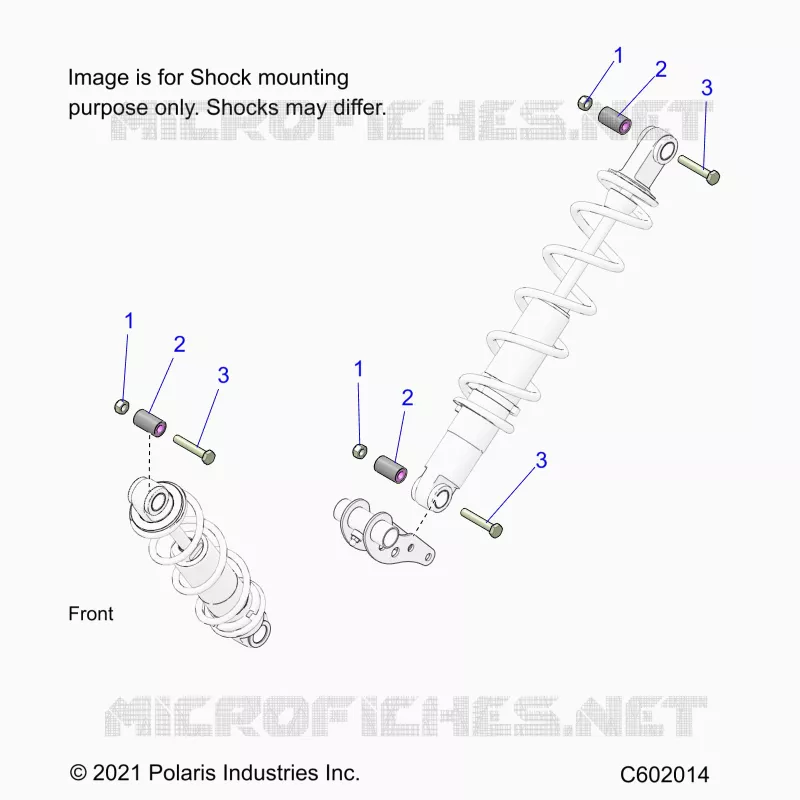 SUSPENSION, SHOCK MONTAGGIO, REAR SUSP.