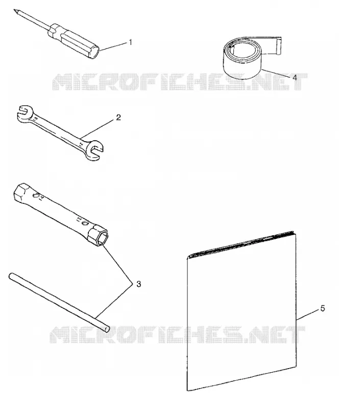KIT DI STRUMENTI WIDETRAK GT 0972061 and EUROPEAN WIDETRAK GT E972061 (4938173817C013)