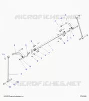 SUSPENSION, REAR BARRA DI STABILIZZAZIONE