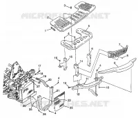 RACK ANTERIORE   PARAURTI MONTAGGIO (400L) XPRESS 400L W97CA38C (4939603960A010)