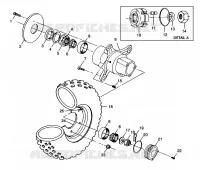 RUOTA ANTERIORE XPLORER 400L W98CC38C (4945414541B006)