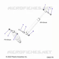 SUSPENSION, SHOCK MONTAGGIO, REAR SUSP.