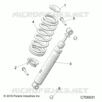 SUSPENSION, SHOCK ANTERIORE MOUNTING