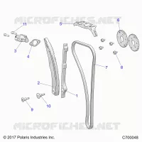 CAM CATENA AND TENSIONER