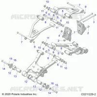SOSPENSIONE POSTERIORE CONTROL ARM, MOUNTING
