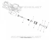 TRASMISSIONE, PRINCIPALE SCATOLA INGRANAGGI OUTPUT SHAFT