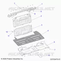 CARROZZERIA POSTERIORE CLOSEOFF, CENTER PANELS