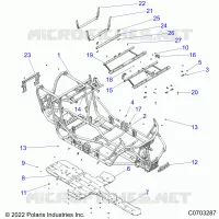 CHASSIS, MAIN FRAME AND SCIARED PLATES -Z22N4E99NK (C0703287)