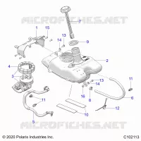 SISTEMA DI ALIMENTAZIONE CARBURANTE, FUEL TANK ASM.