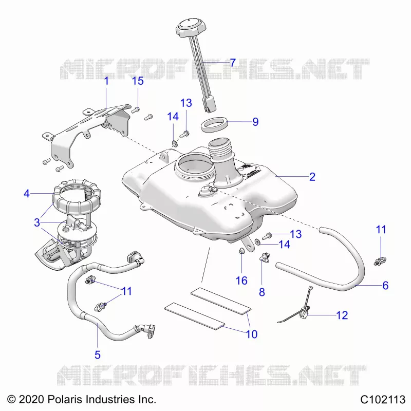 SISTEMA DI ALIMENTAZIONE CARBURANTE, FUEL TANK ASM.