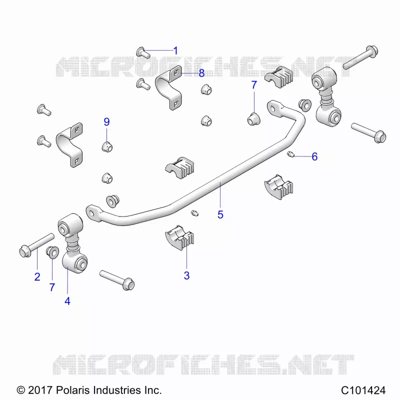 SUSPENSION, BARRA DI STABILIZZAZIONE, FRONT