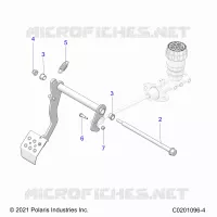 BRAKES, PEDAL AND CILINDRO PRINCIPALE MOUNTING
