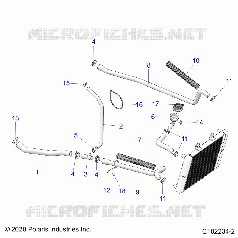 ENGINE, SISTEMA DI RAFFREDDAMENTO, HOSES