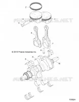 ENGINE, ALBERO MOTORE AND PISTON