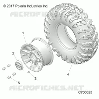 OPT, MACHINED BLACK, ALUMINUM RUOTA ANTERIORES