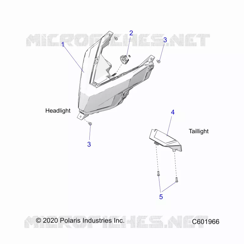 ELETTRICO, HEADLIGHT AND TAILLIGHT
