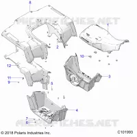 POSTERIORE CAB, SEAT AND FOOTWELLS