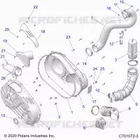 TRASMISSIONE, CLUTCH COVER AND DUCTING