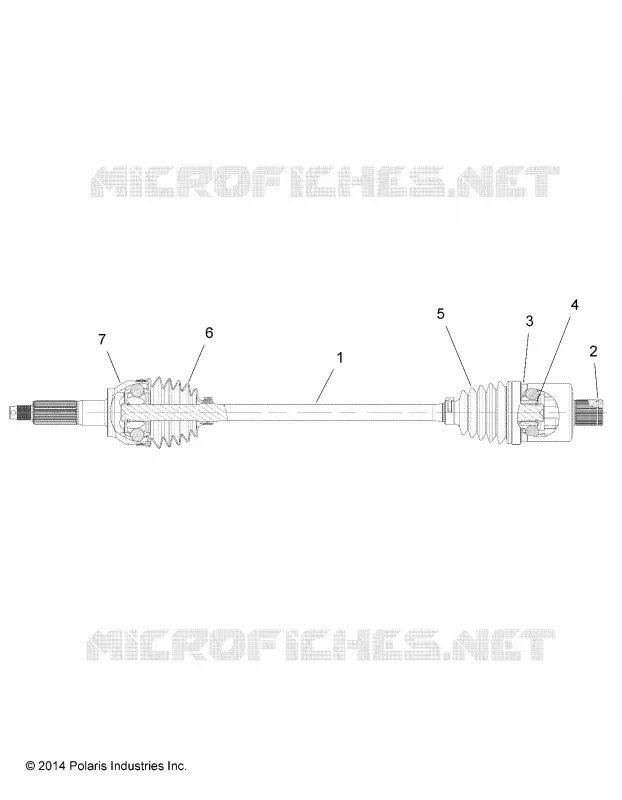 DRIVE TRAIN, POSTERIORE DRIVE SHAFT (TO 7/3/2017)
