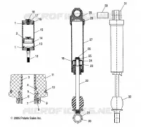 AMMORTIZZATORE POSTERIORE TRACK (M-10)(7043190)
