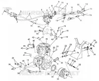 MONTAGGIO DEL MOTORE  SPORTSMAN 500 W97CH50A (4939993999A011)