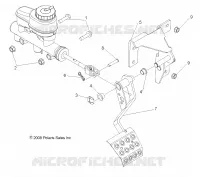 FRENOS, PEDAL and CILINDRO PRINCIPALE MOUNTING