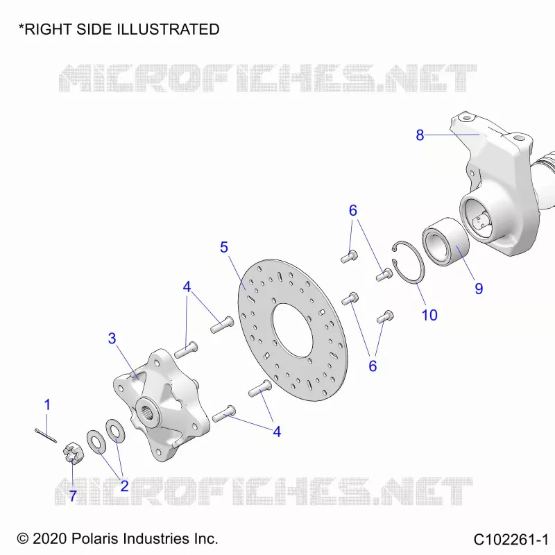SOSPENSIONI ANTERIORI HUB, CARRIER, AND BRAKE DISC
