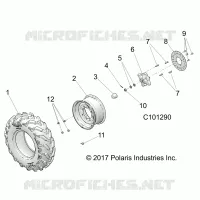RUOTAS, FRONT TIRE AND BRAKE DISC