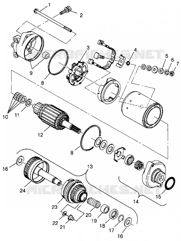 AVVIAMENTO MOTORE SLT 700 B964166 and  Intl. SLT 700 I964166 (4933923392C006)
