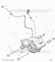 TRASMISSIONE, FRONT GEARCASE MOUNTING