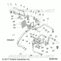ENGINE, SISTEMA DI RAFFREDDAMENTO, BOTTLE/HOSES