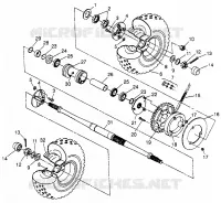 TRAZIONE POSTERIORE Sport 400L W97BA38C and Trail Blazer W97BA25C (4940124012C003)