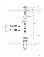 MOTORE, NOZZLE HOLDER (COMPONENT PARTS)