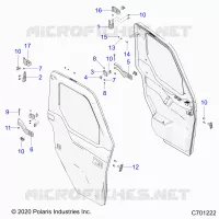 PORTE, FRONT, MOUNTING